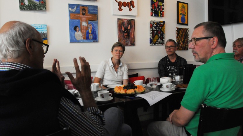 Alternativets gruppeforkvinde besøgte Café Exit
